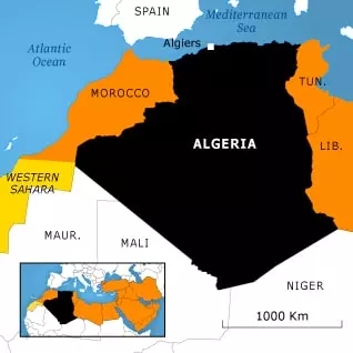 Map Algeria