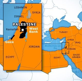 خريطة فلسطين