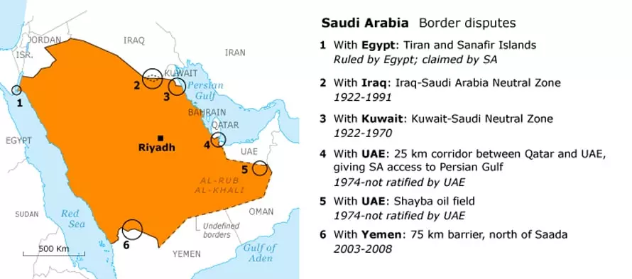 جفرافيا سياسية السعودية