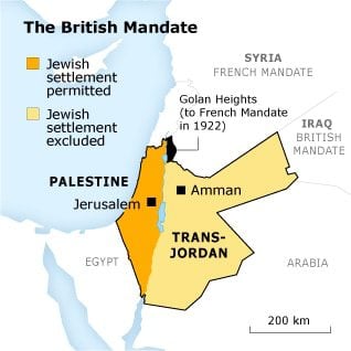 Balfour Declaration Map