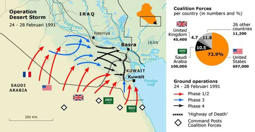 Iraq's Invasion of Kuwait & Gulf War (1990-1991) - Chronicle Fanack.com