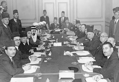 Meeting of Arab officials in 1944
