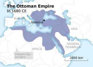 Map of the Ottoman Empire