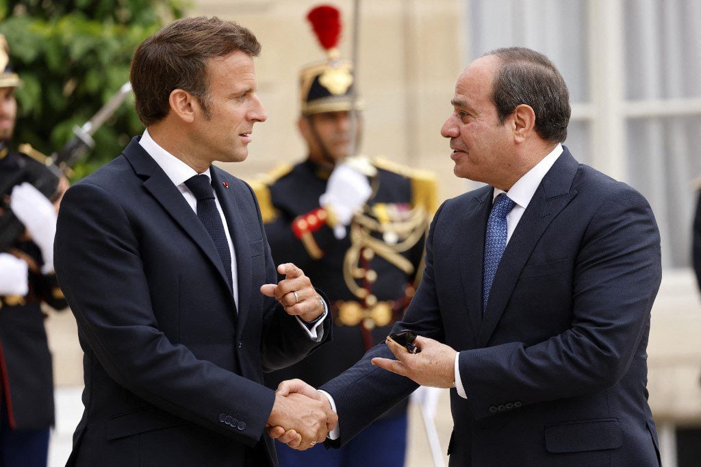 Macron Sisi Meeting
