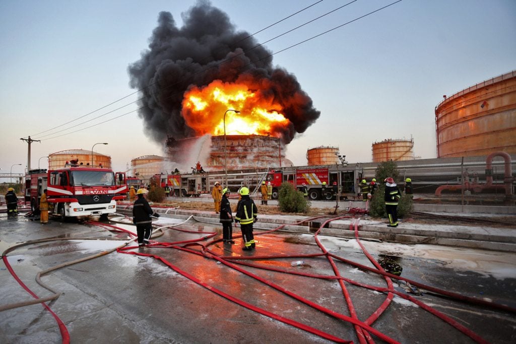 International Affairs- blaze at Bou Ali Sina Petrochemical Complex