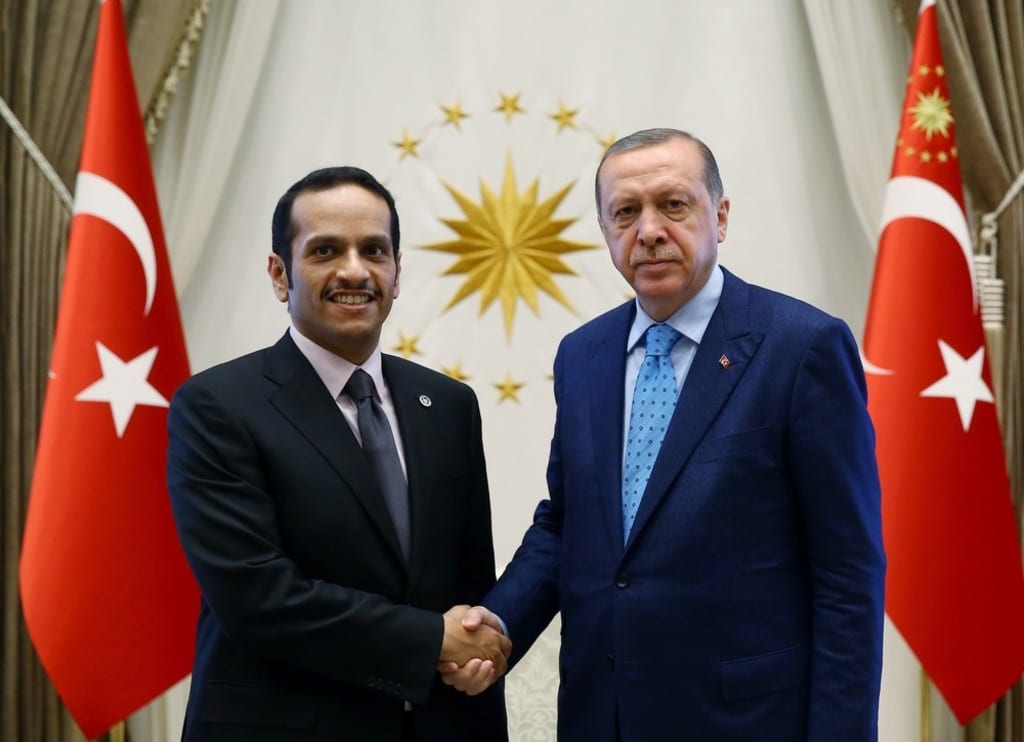 Turkey-Erdogan and Qatar's Foreign Minister