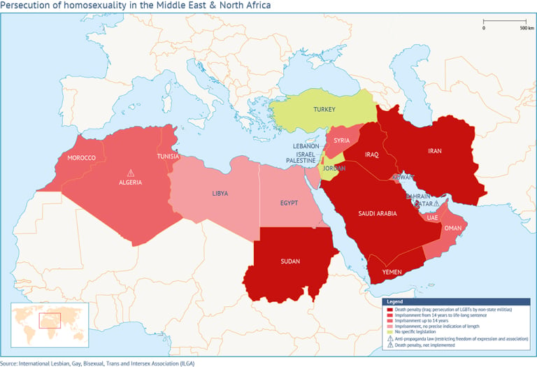 Homosexuality In The Middle East And North Africa A Grim Situation 