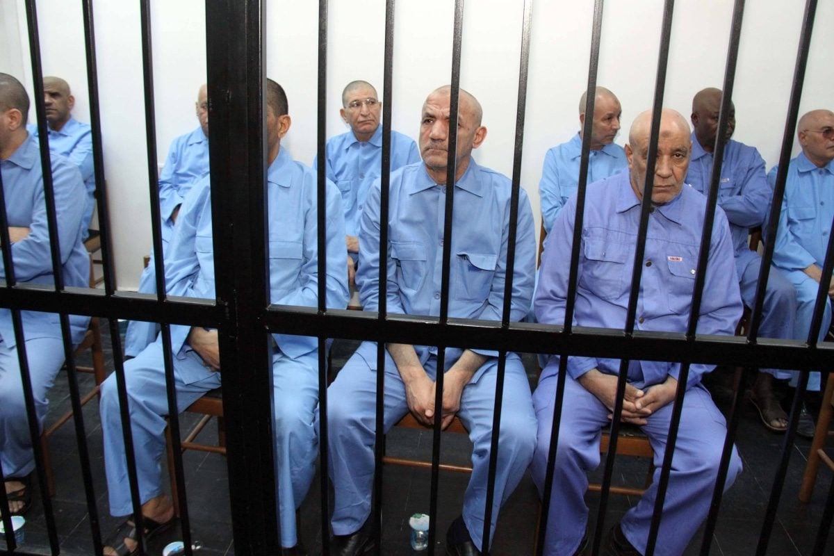 Saif al-Islam Gaddafi and other members of Gaddafi's regime are being sentenced by the militias trials